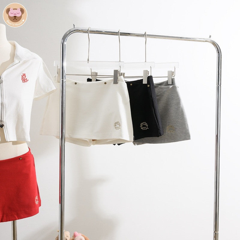 Eternal Skirt กระโปรงกางเกง ผ้ายืด งานป้าย ปักตัวอักษร