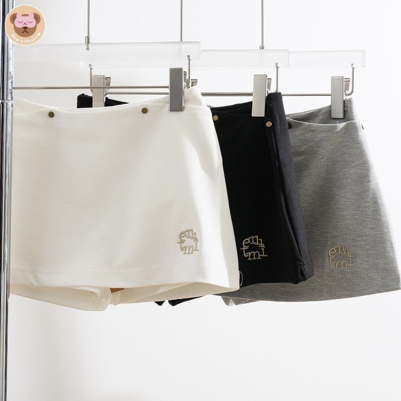 Eternal Skirt กระโปรงกางเกง ผ้ายืด งานป้าย ปักตัวอักษร